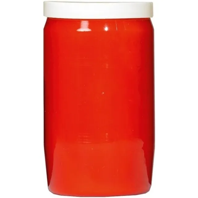 Spaas Grafkaars/gedenklicht - rood - 7 x 18 cm - 9 dagen brandtijd