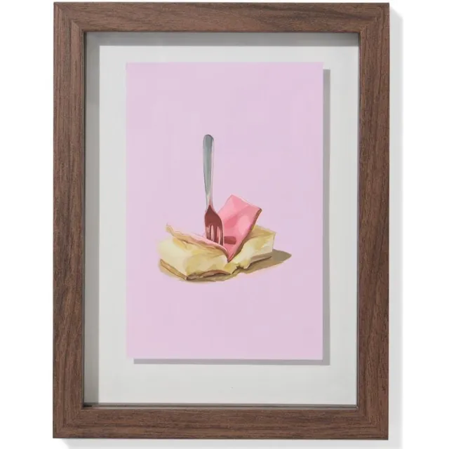 HEMA Fotolijst 10x15cm zwevend hout, donkerbruin