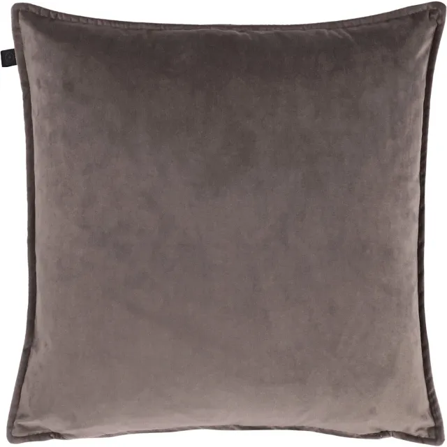 Overseas Middlestitch Kussen- 45 x 45 cm - Velours – Taupe beige