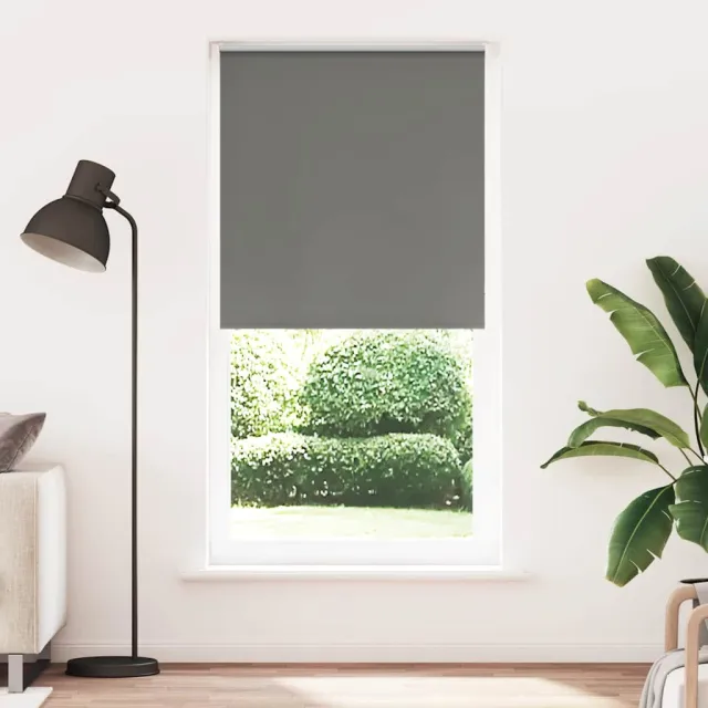 vidaXL Rolgordijn verduisterend 105x210 cm stofbreedte 100,7 cm grijs