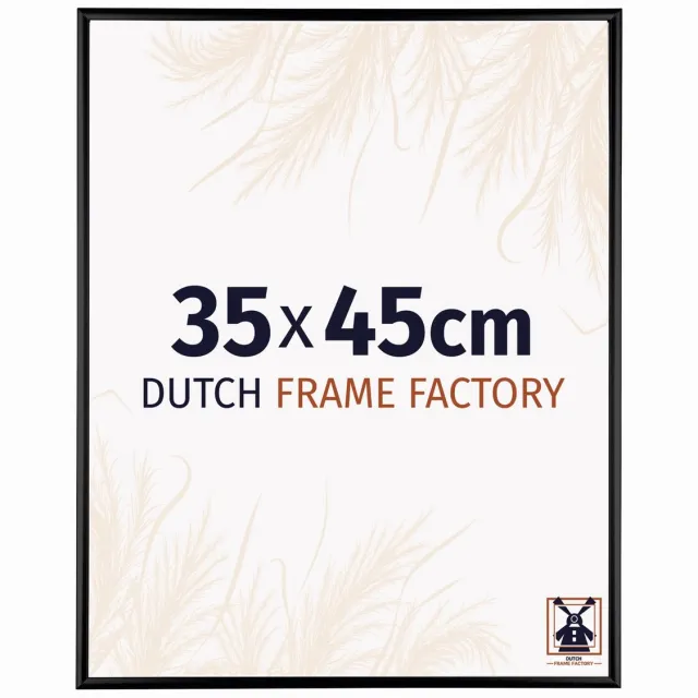 Dutch Frame Factory Fotolijst 35x45 cm - Aluminium - Zwart Hoogglans - Kampen