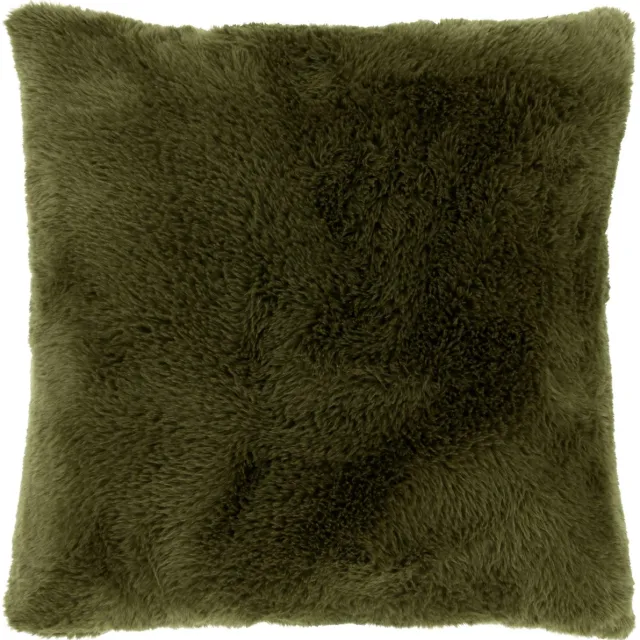 Unique Living Jip Sierkussen Faux Fur Mosgroen - Zacht & Sfeervol
