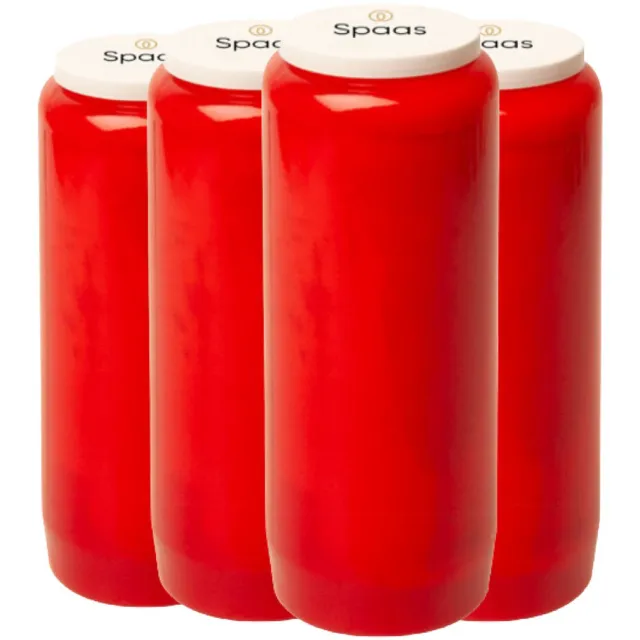 Spaas Noveenkaars 9 Dagen Rood - 4 x 1 stuk - Voordeelverpakking