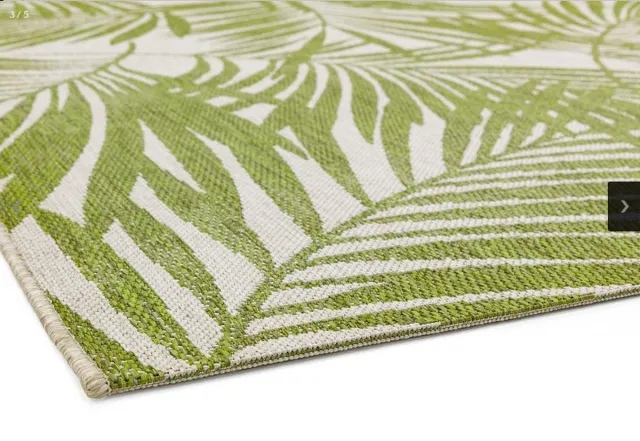 Eazy Living Vloerkleed 'Easy Living Patio indoor outdoor' - Groen/Beige - 80x150 cm
