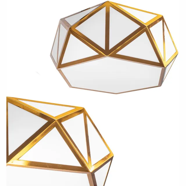 TooLight App1238-C Plafonnière Goud 35X35X16Cm