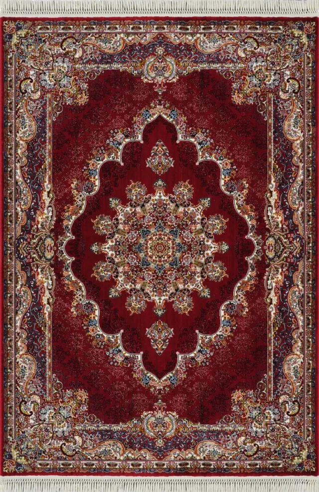 Muratap Isfahan Oosters Vloerkleed Klassiek Vintage Tapijt Rood- 300x400 CM