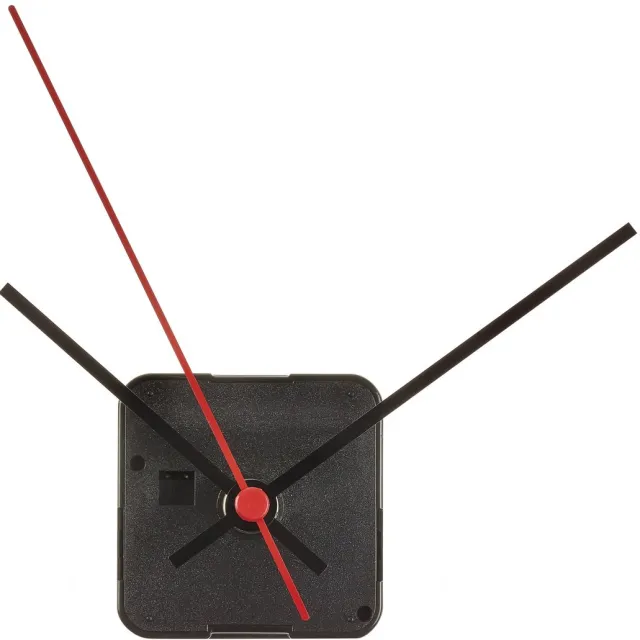 TFA Dostmann analoge uurwerk met wijzers, 60.3061.01, met stil "sweep"uurwerk, vier verschillende wijzersets, ideaal voor knutselen, zwart, (L) 56 x (B) 29 x (H) 56 (75) mm