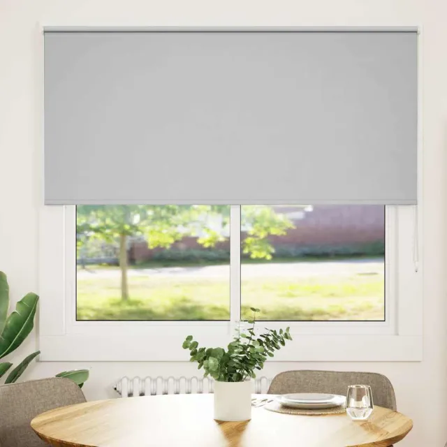 vidaXL Rolgordijn verduisterend 150x175 cm stofbreedte 146,6 cm Grijs