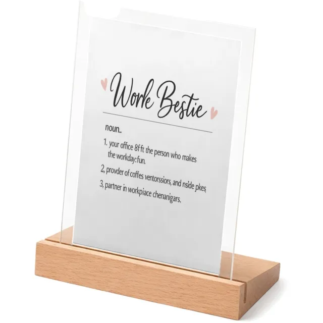 Mr Cadeautjes Glasframe met vaste tekst - design Een vergelijkbare dictionary-opmaak met een warm, grappig co | cadeau Wit
