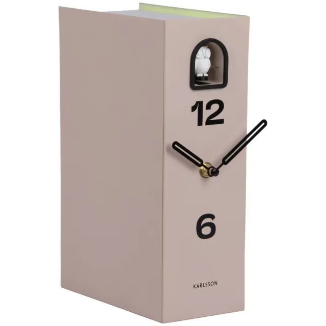 Karlsson Book Owl tafelklok warmgrijs