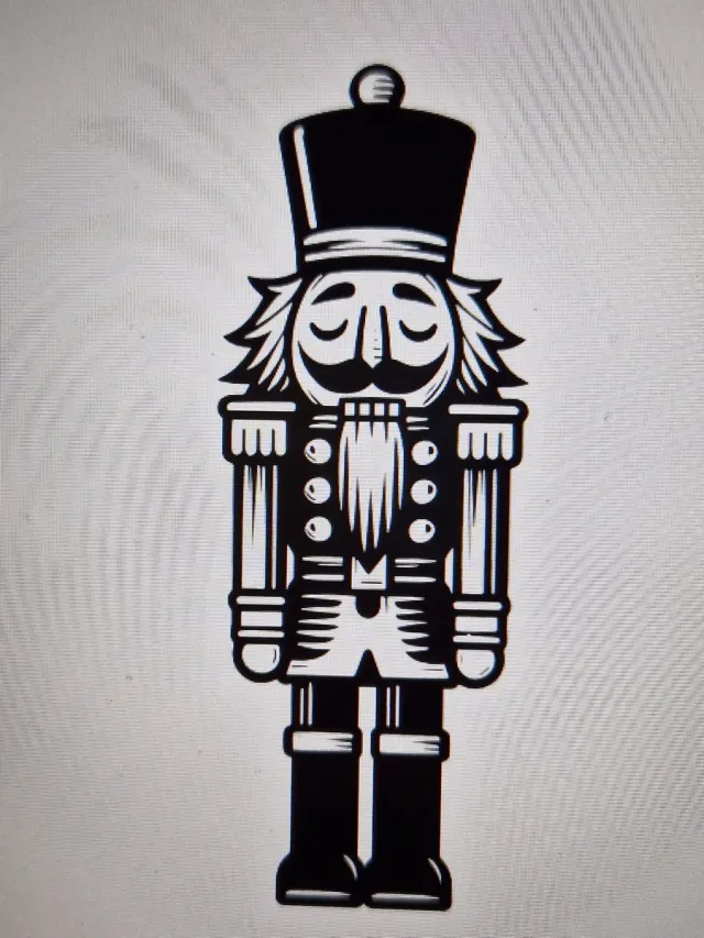 Kreakadoshop Notenkraker 20x55cm herbruikbare dubbelzijdige raamsticker Zwart