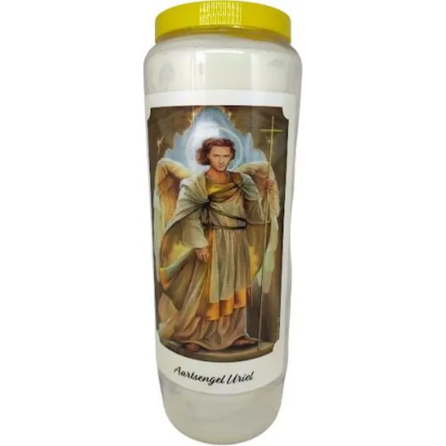 noveenkaars Aartsengel Uriel - Noveenkaars - 9 dagen brander (5 stuks) Wit