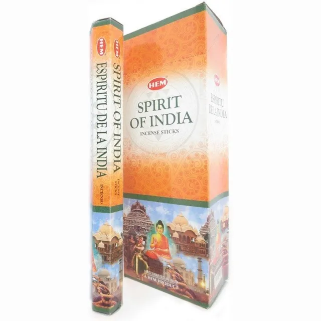 Yogi & Yogini naturals Hem Wierook Spirit of India - 1 los pakje á 20 stokjes Bruin
