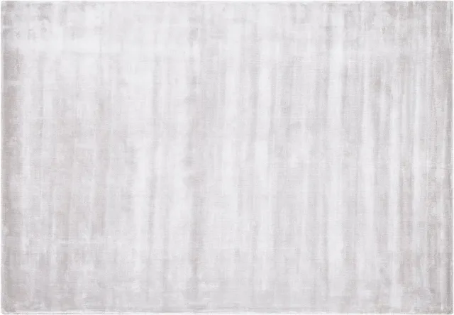 Beliani GESI - Laagpolig vloerkleed - Lichtgrijs - 160 x 230 cm - Viscose