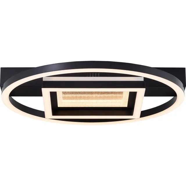 Brilliant Queens - Plafondlamp - LED 30W - 3000K - Zwart