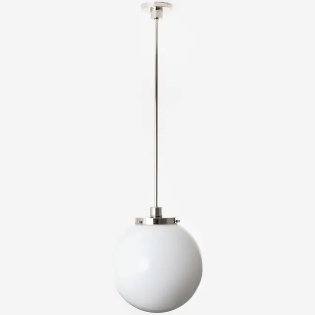 Coloured by Art Hanglamp Bol Ø 30 20's Nikkel - Art Deco Trade