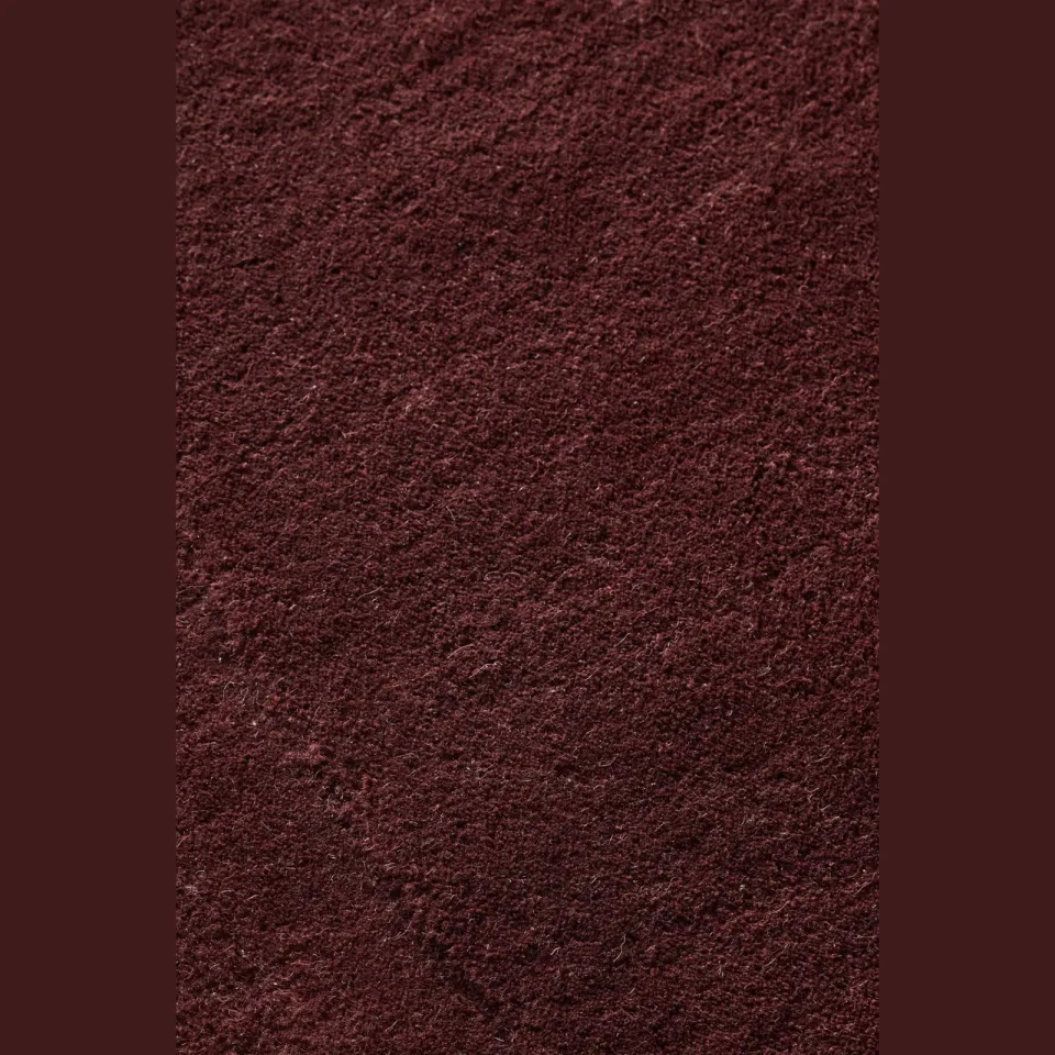 Studio LIVIT Spark laagpolig wollen vloerkleed bordeauxrood, foto 5