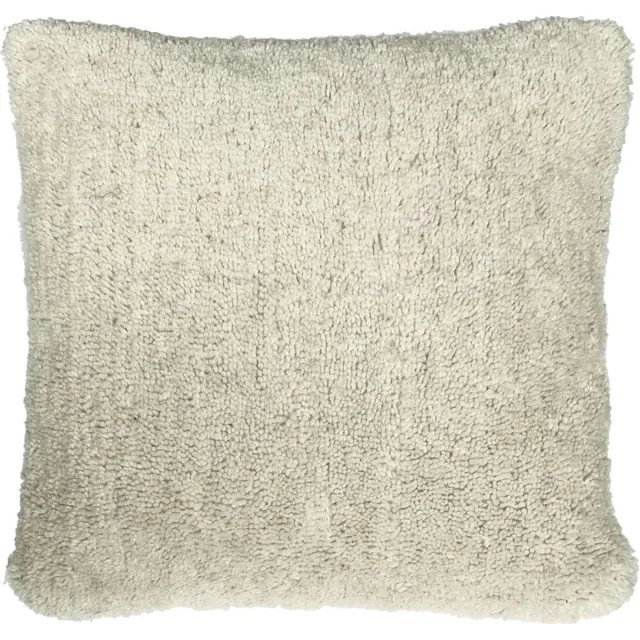 Malagoon Tufted solid cushion ivory white Ivoorwit