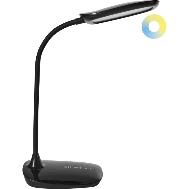 Beliani HYDRA - Bureaulamp LED - Zwart - Synthetisch materiaal