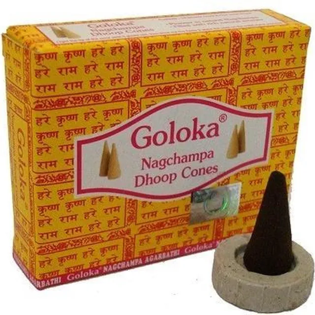 mountain-giftshop Goloka Nagchampa dhoop cones bruin