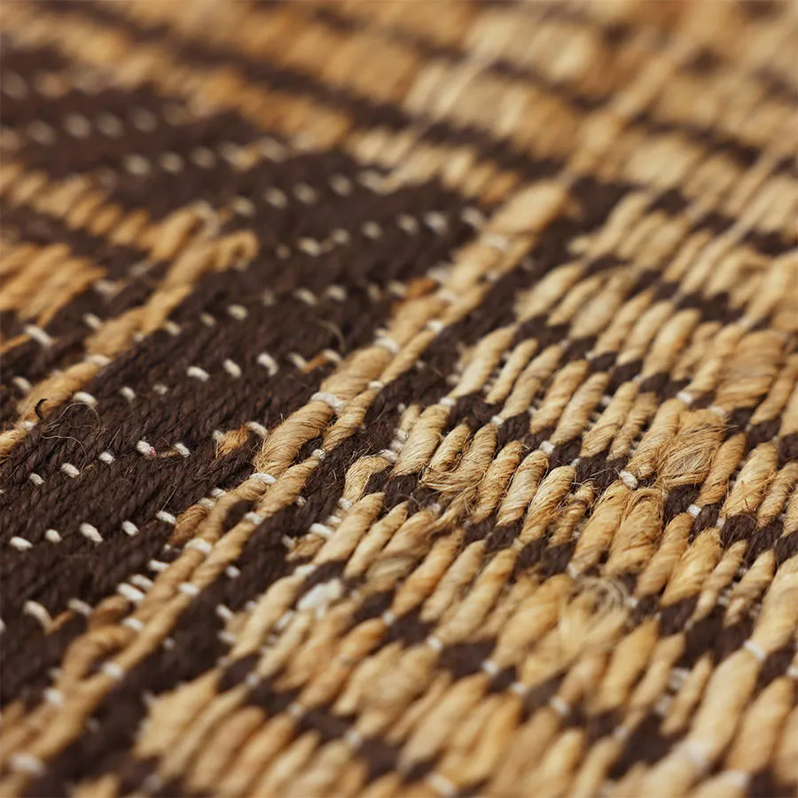 HKLIVING Tuareg jute vloerkleed bruin, foto 3
