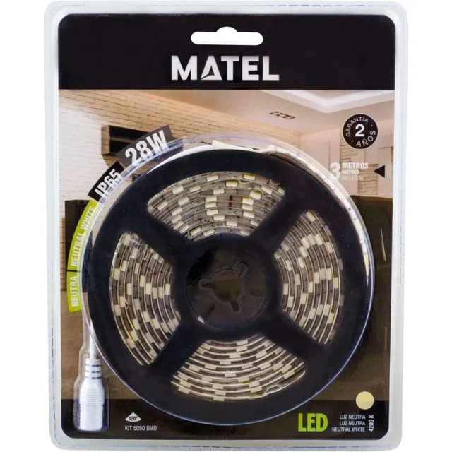 ABC-Led Complete set - 3 meter led strip - Neutraal wit - Waterproof Neutral Wit