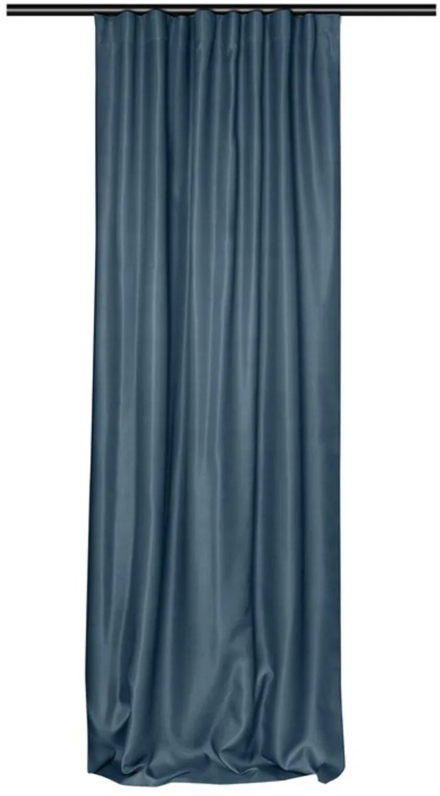 home style Bruno Kant-en-Klaar Gordijn Marineblauw – 135x260 cm – Verduisterend – Met Haakjes voor Rail – 100% Polyester 320 g/m² – Per Stuk