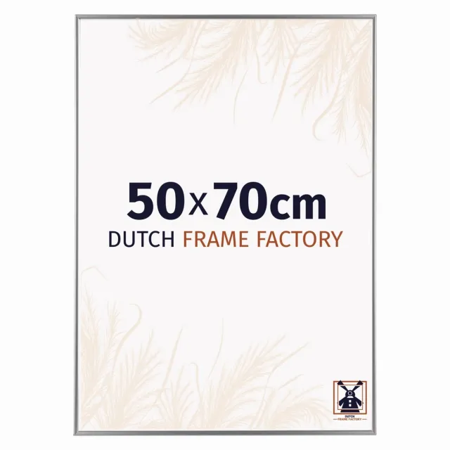 Dutch Frame Factory Fotolijst 50x70 cm - Kunststof - Zilver Hoogglans - Easy