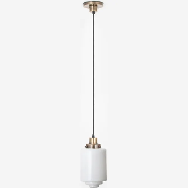 Coloured by Art Hanglamp aan snoer Getrapte Cilinder Medium 20's Brons - Art Deco Trade