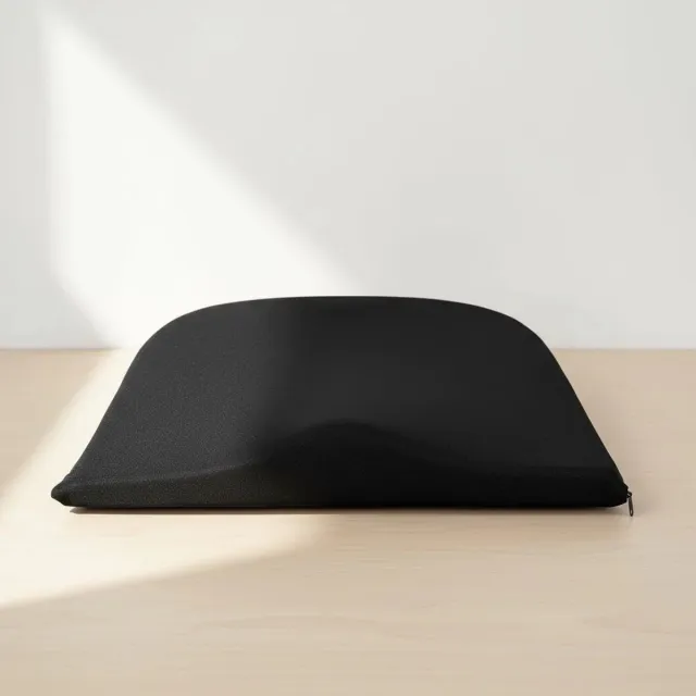 SHAPEVITAL Wigkussen - Ergonomisch Zitkussen - Traagschuim - Voor Bekken & Onderrug - Kantoor & Thuis zwart