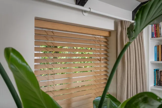 Dutchblinds Bamboe Jaloezieën - 50mm - Naturel - 180 x 175 cm - Breedtematen van 40 t/m 300 cm