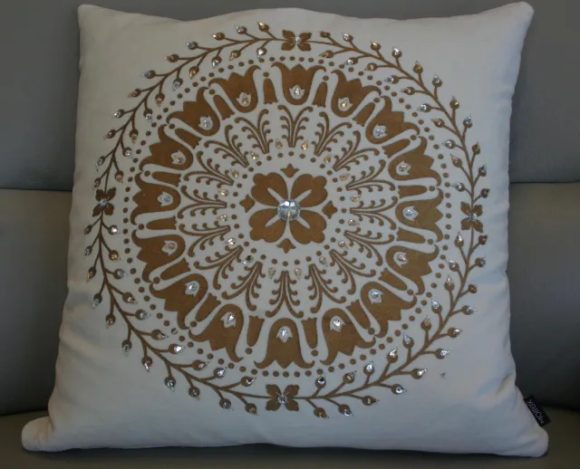 Moltex Sierkussen Golden Circle - 50x50 cm crème