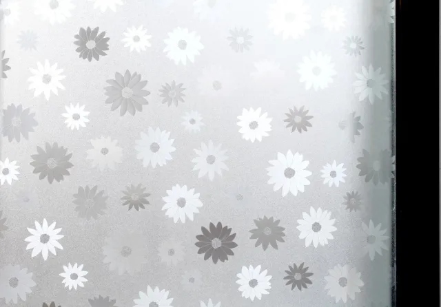 Wicotex Raamfolie statisch-anti inkijk- bloemen 45cm x 2 meter transparant