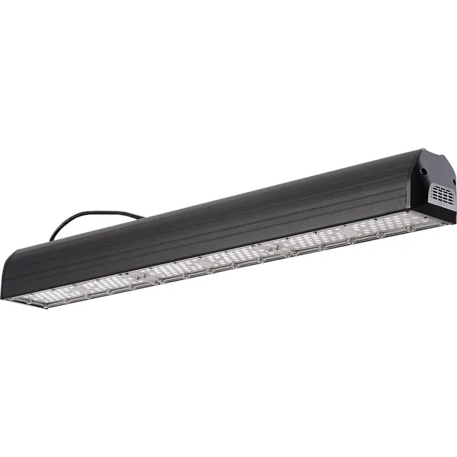 Qualu LED High Bay - Zarigmo - 150W - Rechthoek - Magazijnverlichting - Waterdicht IP65 - Helder/Koud Wit 6400K - Aluminium Zwart