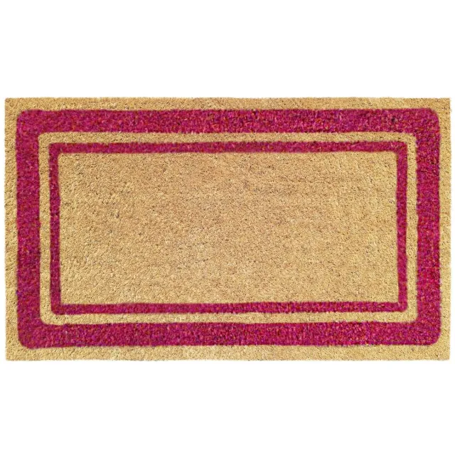 Ibenzoa Fraaie Kokosvezel Deurmat voor Binnen en Buiten, 40 x 70 cm, Antislip en Waterdicht bordeaux