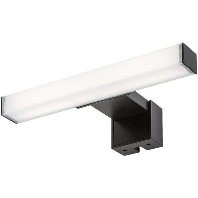 Rabalux Oliro - Spigellamp - LED-badkamerlamp 4 W, zwart, IP44, 4000 K, 75050