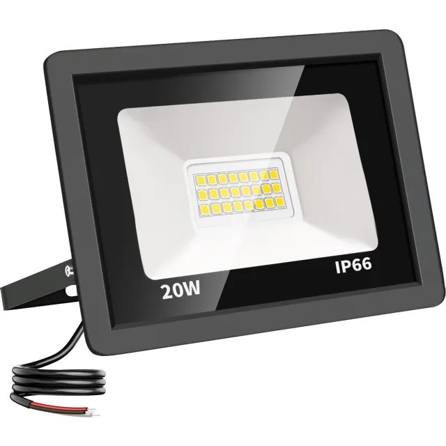Tsong LED Schijnwerper - Warmwit 3000K - 120° - 20W - 2000 Lumen - IP66 - 230V