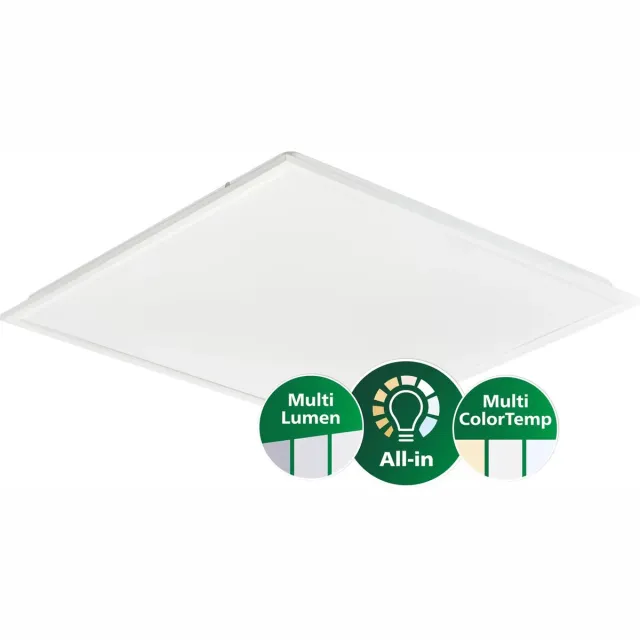 Philips LED Paneel CoreLine RC132V 31W 4300lm - 830-835-840 CCT | 60x60cm - UGR Donkergroen