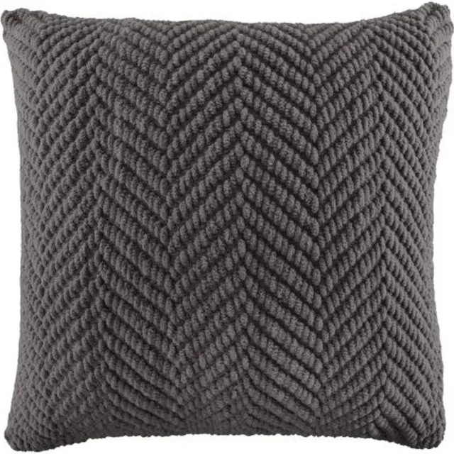 Tiseco Kussen (gevuld) RENEE - Gebreide look - 45x45 cm, grijs GREY