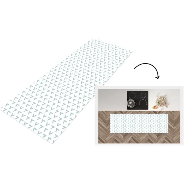 KitchenYeah Keukenloper - Loper keuken - Geometrie - Patronen - Abstract - Keukenloper vinyl Multicolor