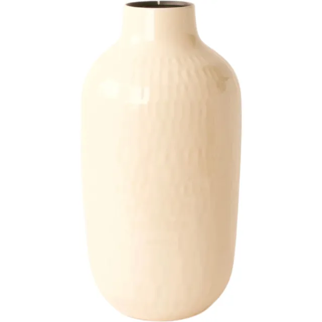 Winq Vaas Zennia 38cm Crème-decoratie Vaas-Vaas voor Bloemen-crème Vaas