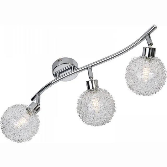 Nino Leuchten GmbH Ryder - Nino Leuchten - plafondlamp - 3 lichts - kristal look - Ledlamp chroom