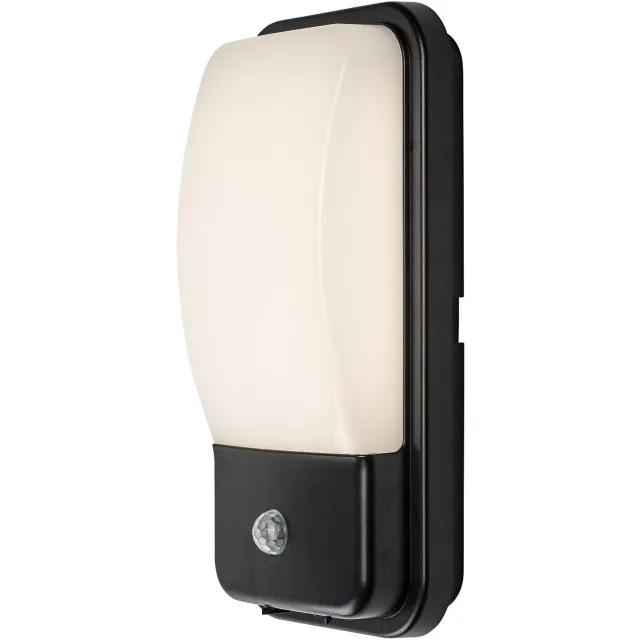 Rabalux Matzen - Wandlamp - Buitenwandlamp - LED 20 W, 1860 lm, 4000 K, H 30 cm, IP65, zwart, met PIR-sensor, 77233