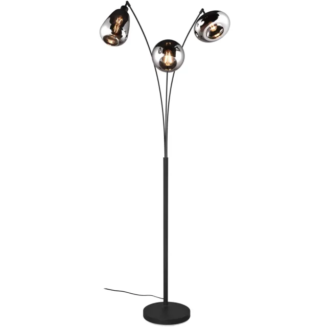 Trio LUMINA - Vloerlamp - Zwart mat - excl. 3x E14 2 W