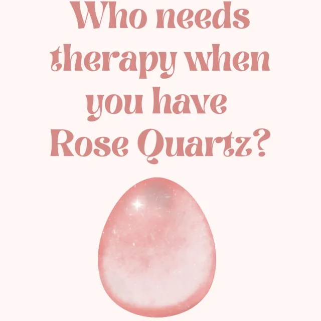 Moonlight Gemstones Perfect for Christmas Gifts! A4 Crystal-Inspired Quote Poster – Who needs therapy when you have Rose Quartz? Meerkleurig