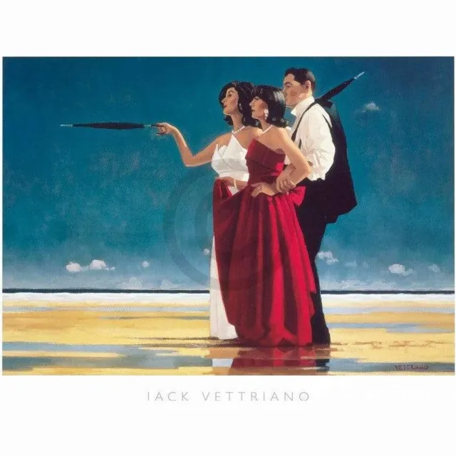 PGM Kunstdruk Jack Vettriano - The Missing Man I 80x60cm Divers
