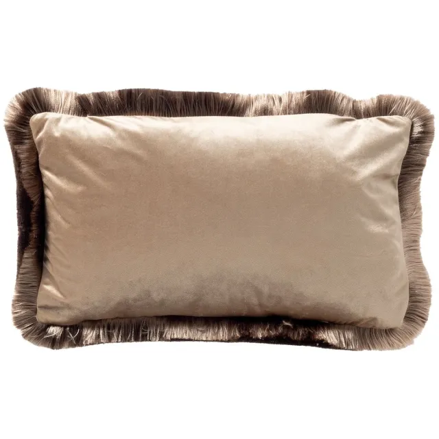 Hoii JEANETTE | sierkussen 30x50 cm | Doeskin | bruin | Hoii Lichtbruin