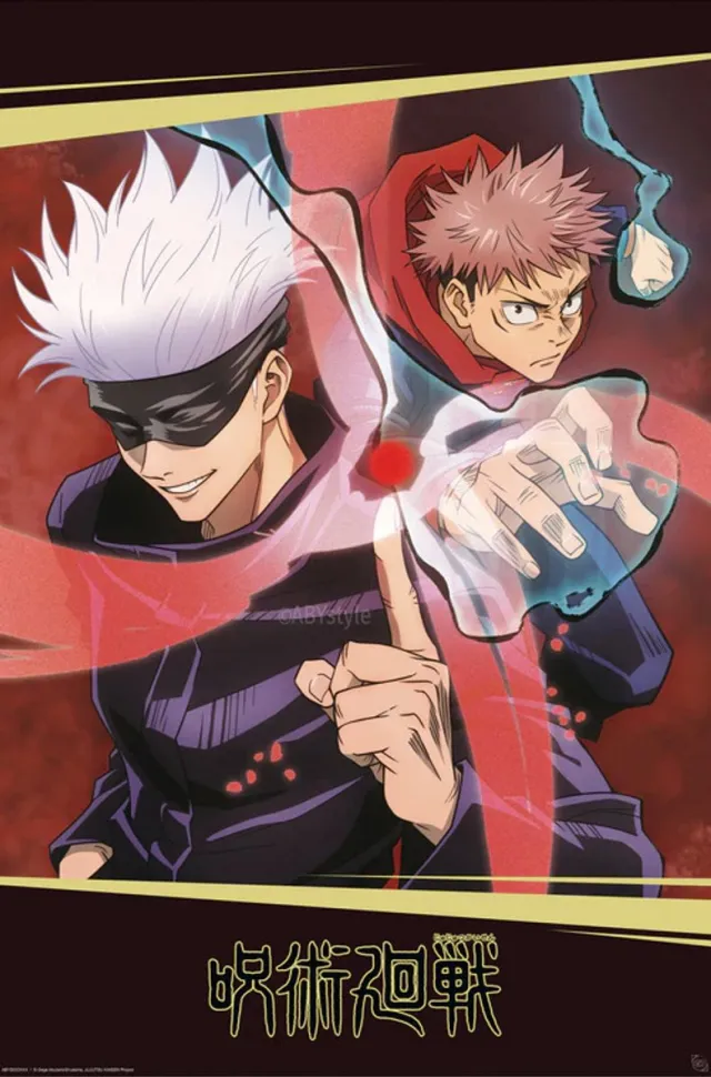 ABYSTYLE Poster Jujutsu Kaisen - Itadori and Gojo 61x91,5cm Divers