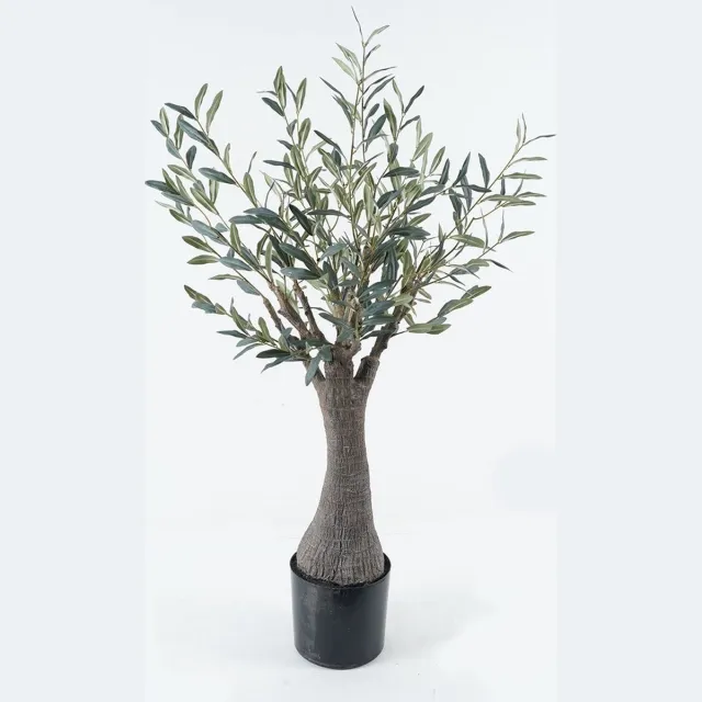 Homebound by Kolony HomeBound by KY | Kunstplant olijf met dikke stam 115cm | kunstplant Groen