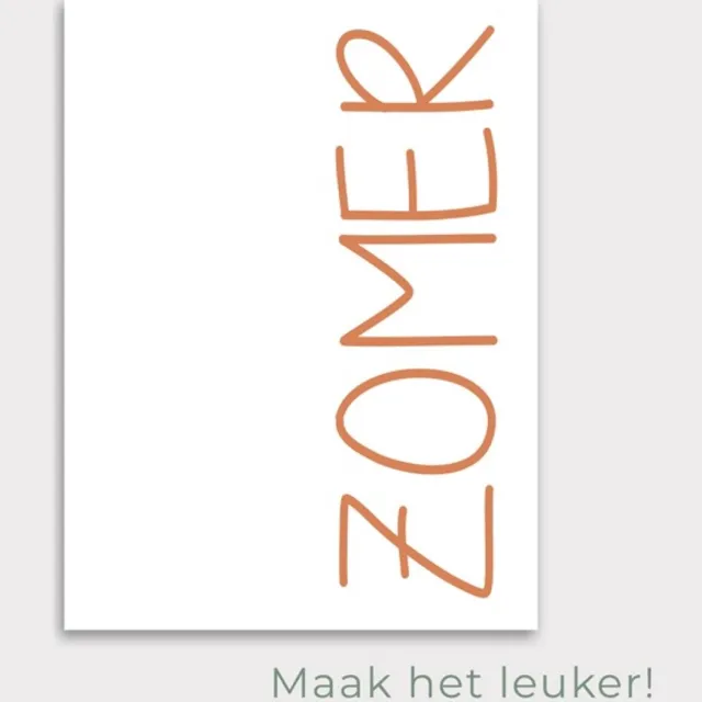 Maak het leuker Tuinposter Zomer | Sunset - Posters voor in de tuin - Tuindecoratie - Tuinposter - 50 x 70 cm Meerkleurig